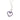 PLATINUM STUDDED HEART PENDANT IN PURPLE