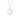 PLATINUM STUDDED HEART PENDANT IN WHITE