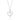 PLATINUM STUDDED HEART PENDANT IN WHITE