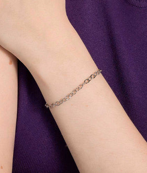 PLATINUM CABLE LINK BRACELET