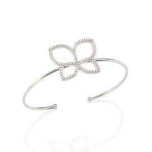 PLATINUM BRACELET WITH ZIRCONIA