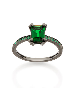 BLACK RHODIUM HOPE RING