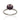 BLACK RHODIUM RING WITH CRYSTAL AND ZIRCONIA