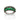 BLACK RHODIUM ELEGANT NIGHT RING IN GREEN