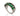 BLACK RHODIUM ELEGANT NIGHT RING IN GREEN
