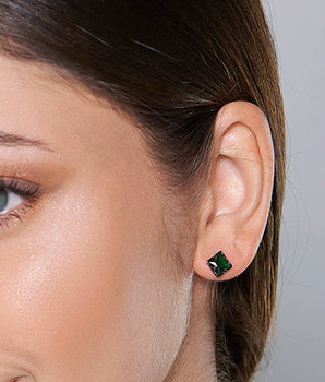 BLACK RHODIUM HOPE EARRING