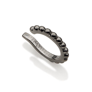 BLACK RHODIUM STARLIT EAR CUFF