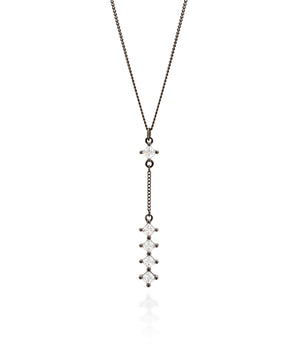 BLACK RHODIUM ETERNITY Y-NECKLACE