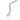 BLACK RHODIUM CHAIN WITH ZIRCONIA