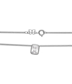 BLACK RHODIUM CHAIN WITH ZIRCONIA