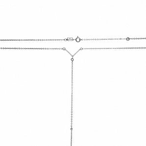BLACK RHODIUM CHAIN WITH ZIRCONIA