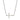 BLACK RHODIUM SIDE CROSS NECKLACE