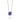 BLACK RHODIUM PENDANT WITH CRYSTAL