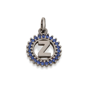 BLACK RHODIUM PENDANT WITH ZIRCONIA