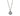 BLACK RHODIUM PENDANT WITH ZIRCONIA