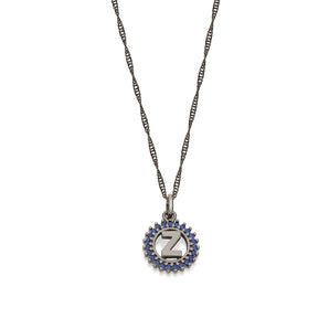 BLACK RHODIUM PENDANT WITH ZIRCONIA