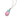 BLACK RHODIUM BICOLOR PENDANT IN PINK AND BLUE