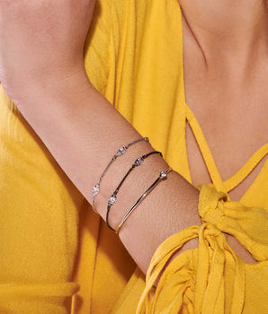 BLACK RHODIUM BRACELET WITH ZIRCONIA