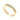 GOLD HALF WEDDING RING WITH CRYSTALS