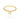 GOLD SOLITARY RING WITH ZIRCONIA