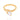 GOLD SOLITARY RING WITH ZIRCONIA