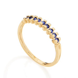 GOLD PLATED RING WITH ZIRCONIA
