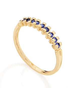 GOLD PLATED RING WITH ZIRCONIA
