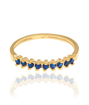 GOLD PLATED RING WITH ZIRCONIA