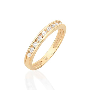 GOLD RING WITH ZIRCONIA