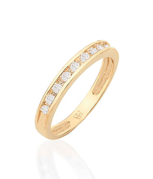 GOLD RING WITH ZIRCONIA