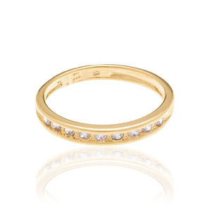 GOLD RING WITH ZIRCONIA