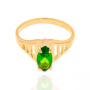 GOLD RING WITH ZIRCONIA