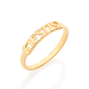GOLD PLATED RING