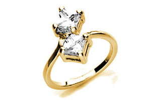 GOLD RING WITH ZIRCONIA