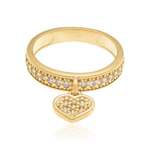 GOLD RING WITH ZIRCONIA