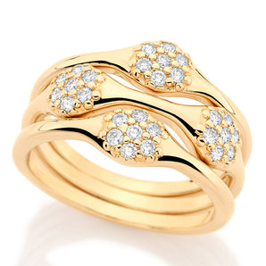 GOLD RING WITH ZIRCONIA