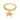 GOLD RING WITH ZIRCONIA