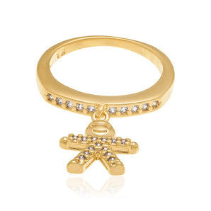 GOLD RING WITH ZIRCONIA