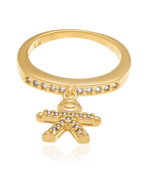GOLD RING WITH ZIRCONIA