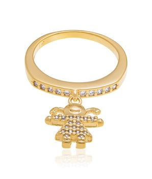 GOLD RING WITH ZIRCONIA