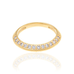 GOLD RING WITH ZIRCONIA