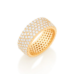 GOLD RING WITH ZIRCONIA