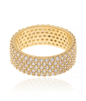 GOLD RING WITH ZIRCONIA