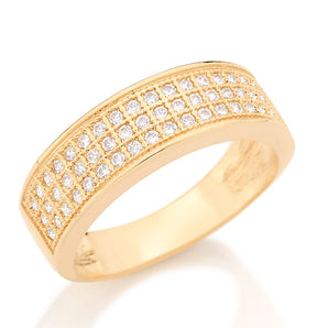 GOLD RING WITH ZIRCONIA