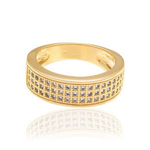 GOLD RING WITH ZIRCONIA