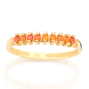 GOLD RING WITH ZIRCONIA