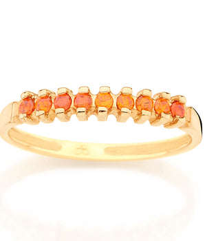 GOLD RING WITH ZIRCONIA