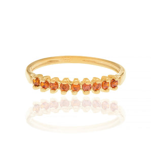GOLD RING WITH ZIRCONIA