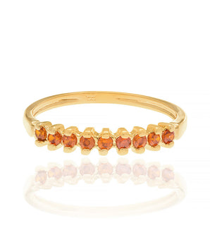 GOLD RING WITH ZIRCONIA