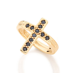 GOLD RING WITH ZIRCONIA